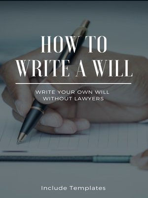 cover image of How to Write a Will
